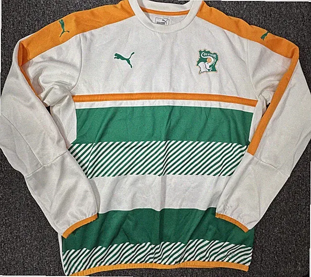 Ivory Coast Training Jersey 2012 Long Sleeve Mens XL Football Soccer
