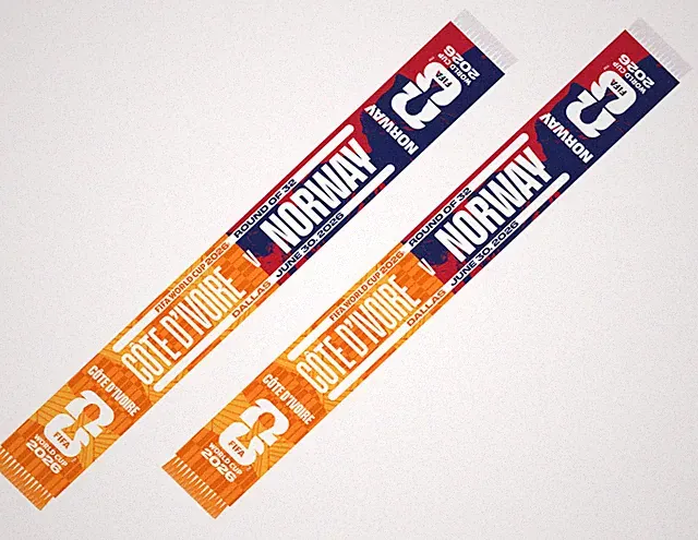 Ivory Coast VS Norway 2026 FIFA World Cup Matchup Scarf