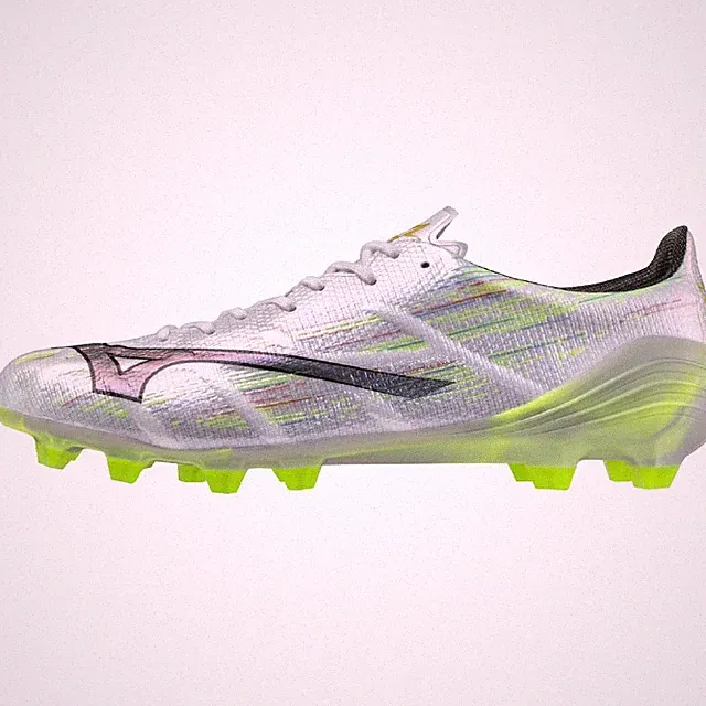 Japan Mizuno Alpha 2 Elite Soccer Cleats Wide Lightweight White Silver 23~30 2E