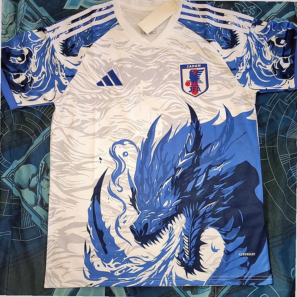 Japan Soccer Jersey Special Blue Dragon Soccer Concept Edition S,M,L,XL,XXL