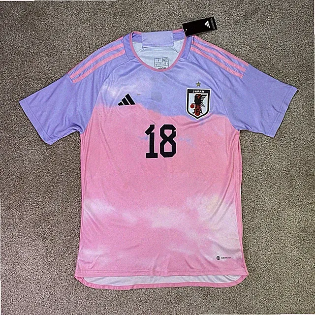 Japan Womens National Soccer Team Jersey Small Glow Purple Pink 2023 Away Adidas
