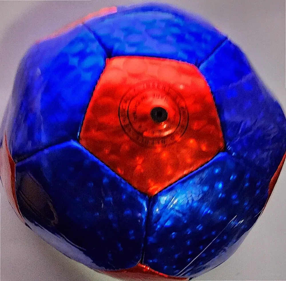 Jieman Traditional Soccer Ball Size 5 Colors Red & Blue