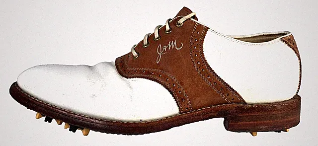 Johnston & Murphy Aristocraft Mens Size 9.5 Shoes Rare Vintage SaddleGolf Cleats