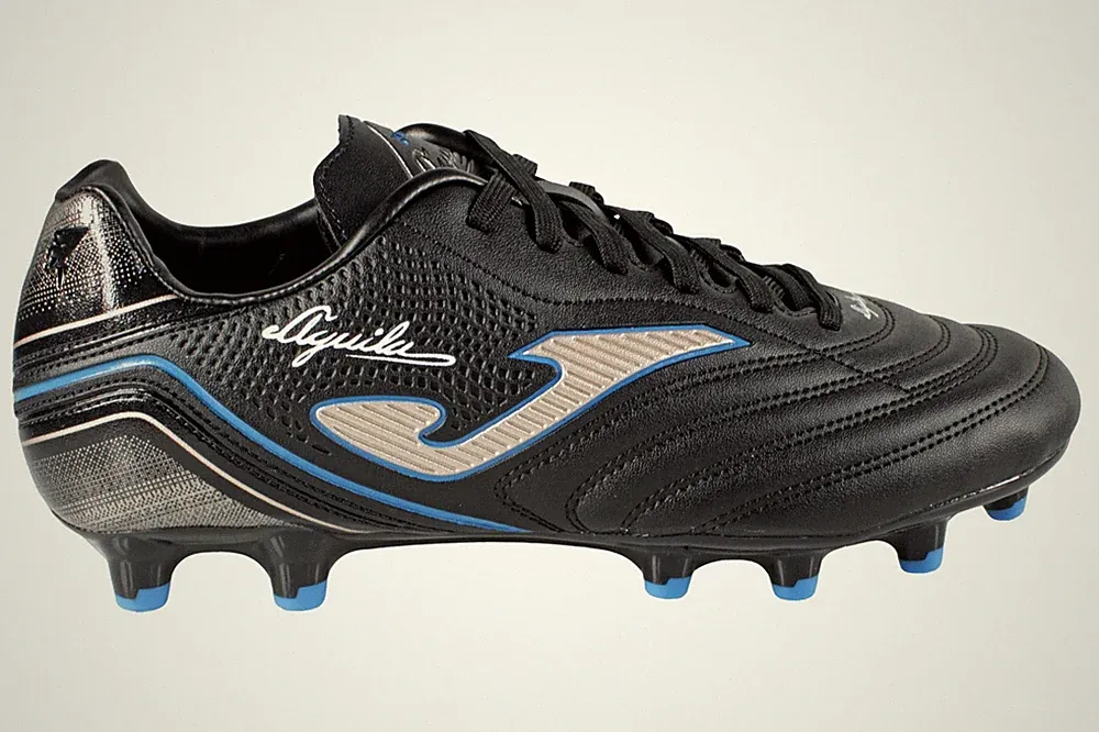 Joma Aguila 2301 Black Gold Firm Ground Soccer Cleats FG Multi‑Stud Football