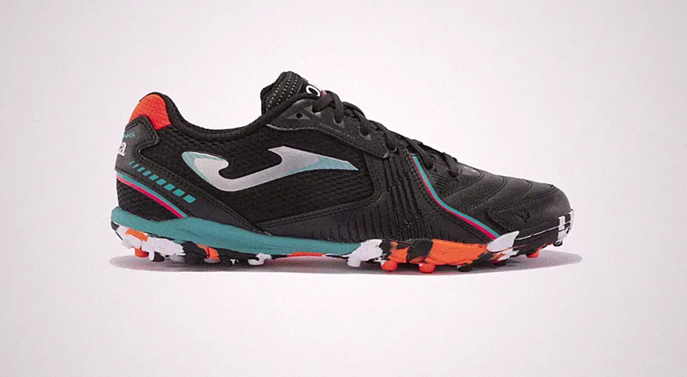 Joma Dribling 2401 Turf Soccer Shoes - Black/Orange/Multi