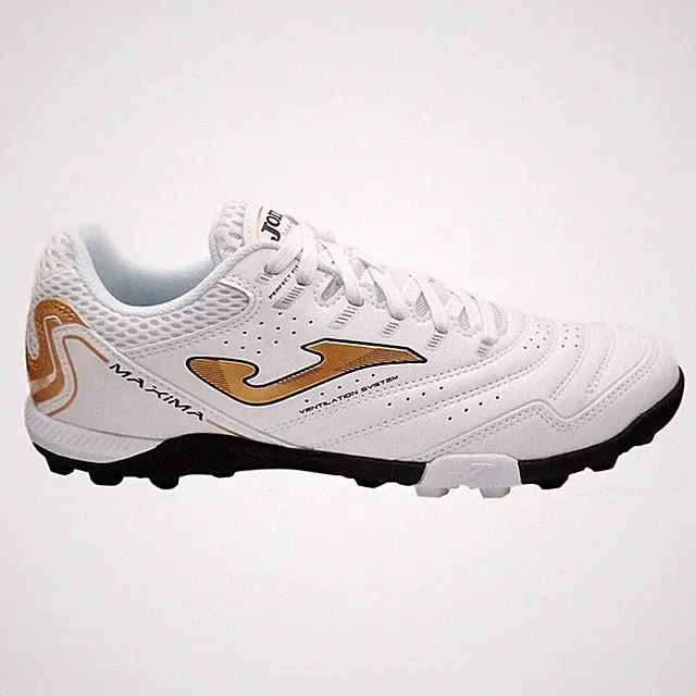 Joma Maxima, Men's Turf Shoes 11 White/Bronze