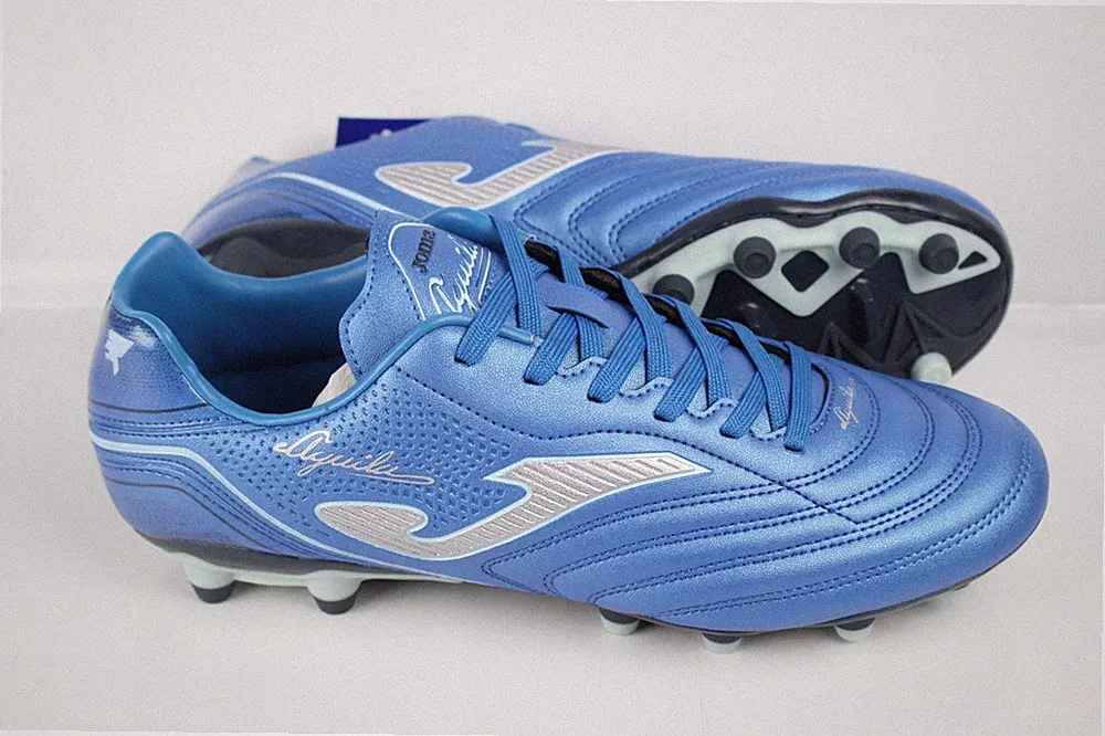Joma Men's Soccer Shoes Firm Ground Aguila 2304 Royal Blue