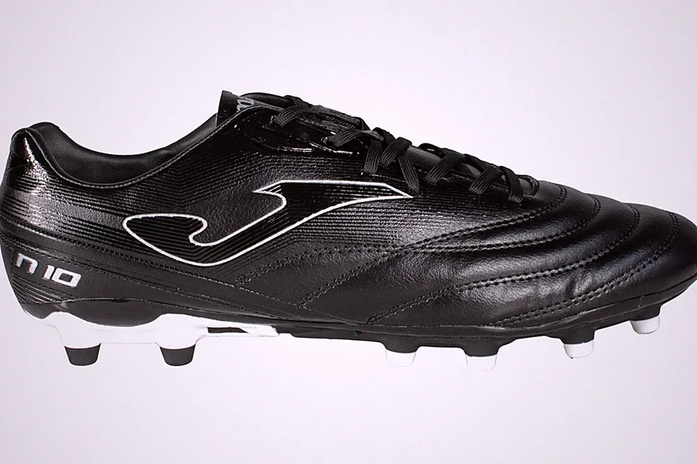 Joma Numero 10 2201 Black Firm Ground Soccer Cleats FG Multi‑Stud Football Boots