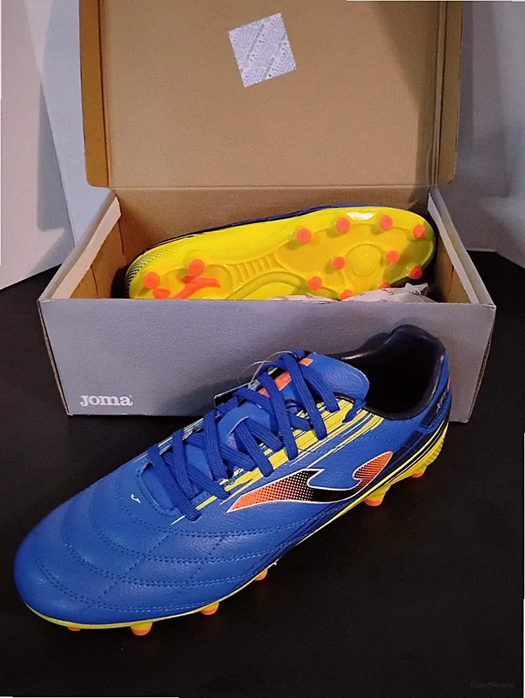 New JOMA Soccer Cleats Spander 2205 Firm Ground Blue Lemon XPAS2205FG Men's 8.5