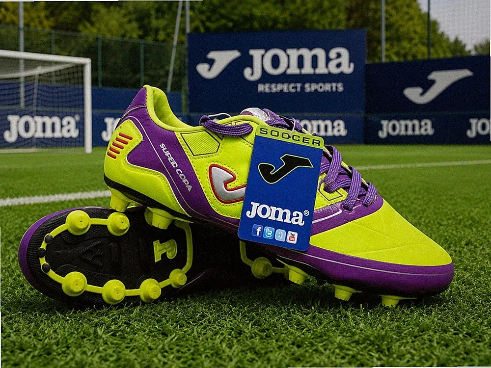 Joma Super Copa 211 FG Soccer Cleats EU 36 US 4.5 Purple Volt New Box Tags
