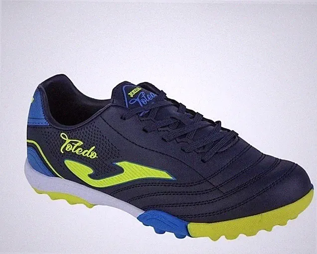 Joma Toledo TF JR Turf Sneakers Soccer TOJS2303TF Navy Blue Sz 4 Kids Indoor New