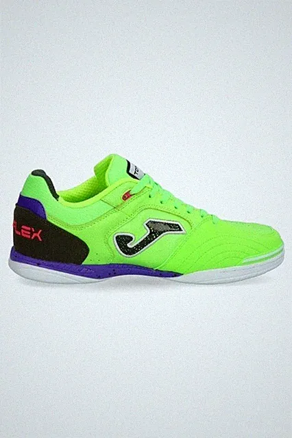 Joma Top Flex 2511 Indoor Soccer Shoes Sneakers Futsal Us 8.5 Eu42 Men Grn Fluor