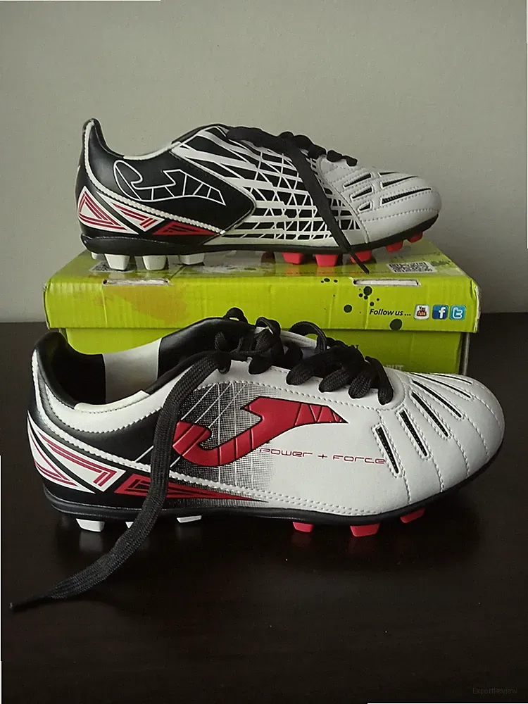 Joma Youth White & Black Power + Force Junior Soccer Cleats/Shoes (BRAND NEW!!)