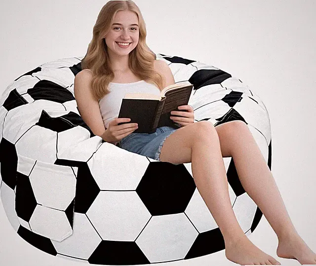 Jor Soccer Bean Bag Chair for Adult, Memory Fo Bean Bag Chairs with