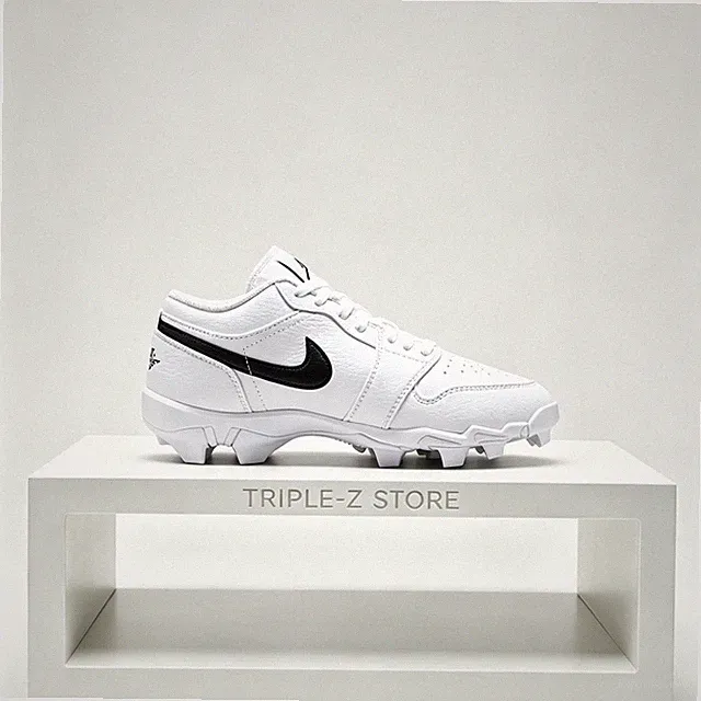 Jordan 1 Low Cleats White Little/Big Kids' (GS) | Size 10C - 6Y