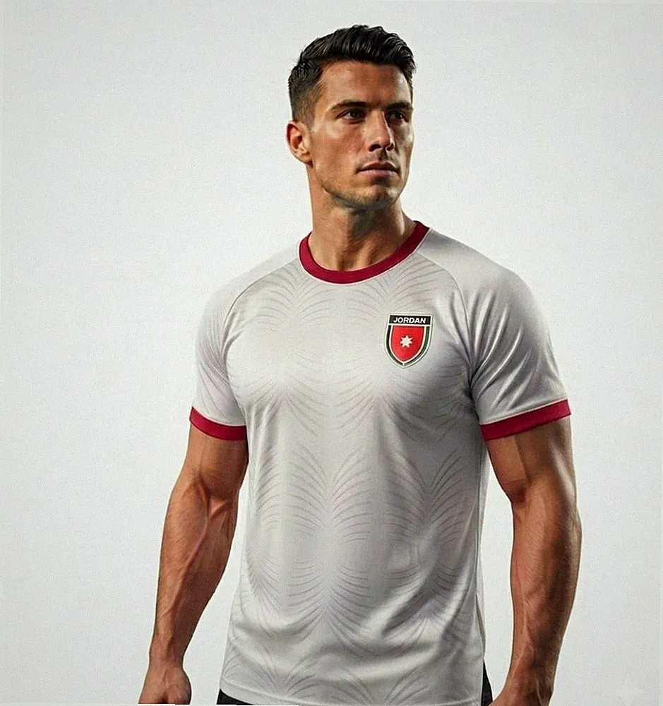 Jordan International soccer Jersey Unisex Size LARGE NEW/RED and WHITE
