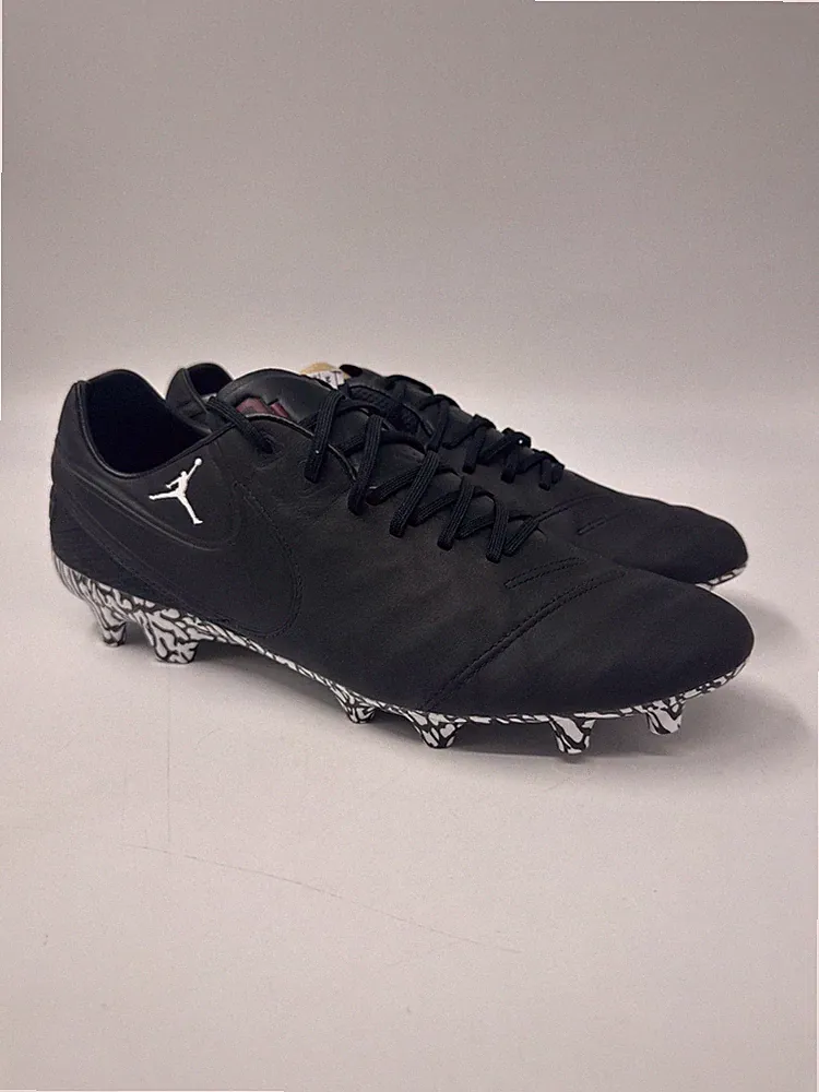 Jordan Tiempo Legend 6 FG Oklahoma PE Black Soccer Cleats CT7873-001 Men’s Sz 12