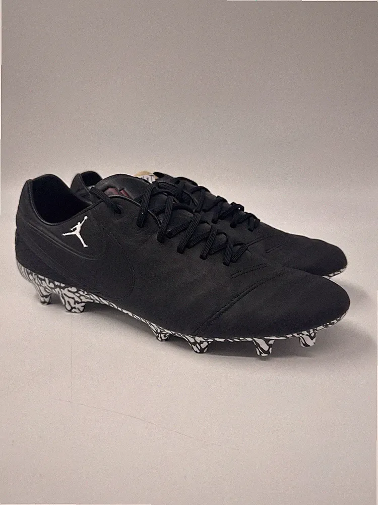 Jordan Tiempo Legend 6 FG Oklahoma PE Black Soccer Cleats CT7873-001 Mens Sz 11