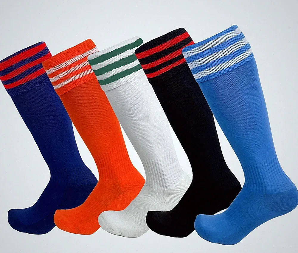 Just 4 Kicks Euro Soccer Socks Striped Team Knee High Youth Adult