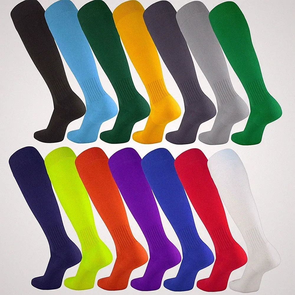 Just 4 Kicks Solid Color Knee High Soccer Socks Team Sports Athletic Youth Adult