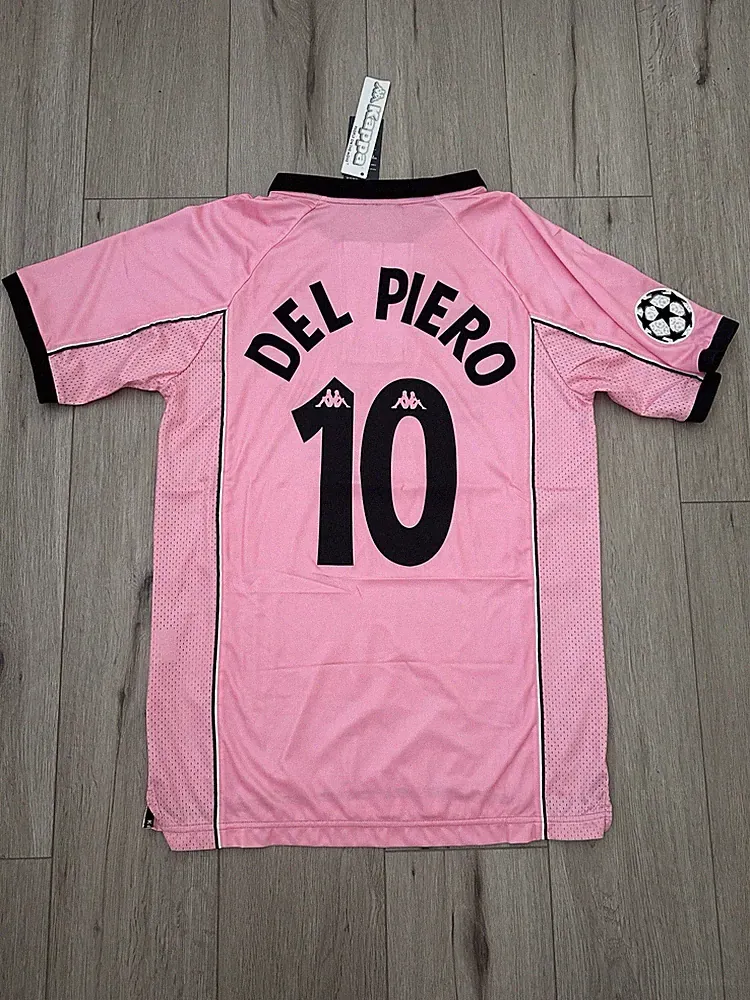 Juventus Del Piero Retro Jersey Pink Size M