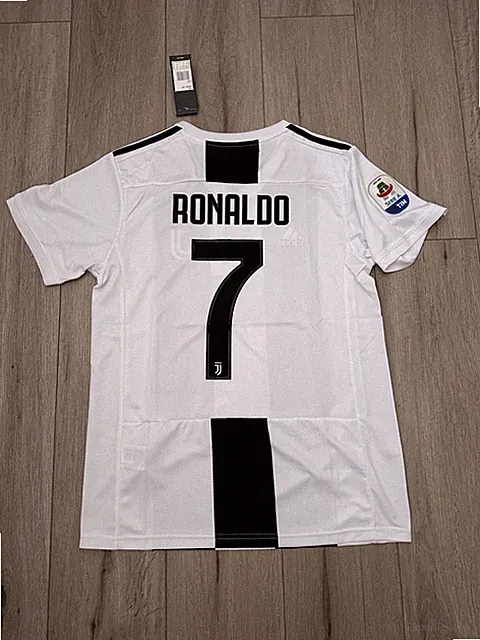 Juventus Ronaldo Soccer Jersey White Size S