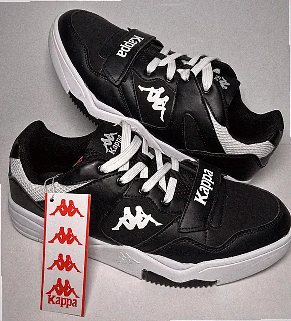 Kappa Authentic Atlanta 5 Unisex Black White Shoes Size US 9.5 Mens 381I59W
