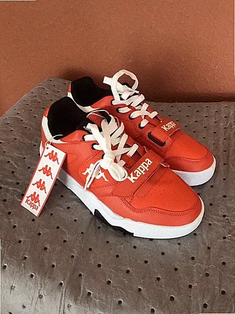 Kappa Authentic Atlanta 5 Unisex Orange DK-White Shoes Size US 9.5 381I59W NEW N
