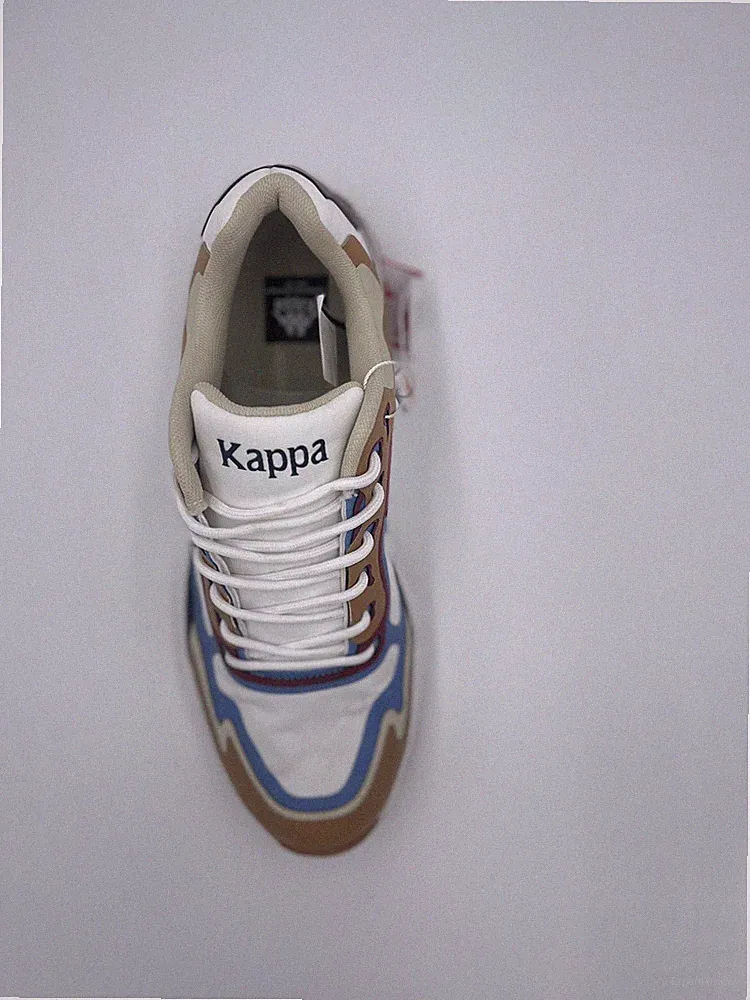 Kappa Authentic Stratum 1 Unisex White-Brown-Lt-Blue Lt Shoes Size US 9 311C14W