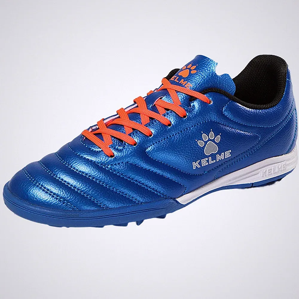 KELME Kids Soccer Shoes TF Cleats Boys Girls 3 Big Kid, Blue