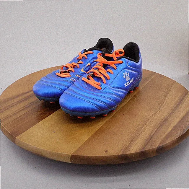 KELME Unisex Youth US 4 Blue Orange Black AG/MG Soccer Cleats Football Boots