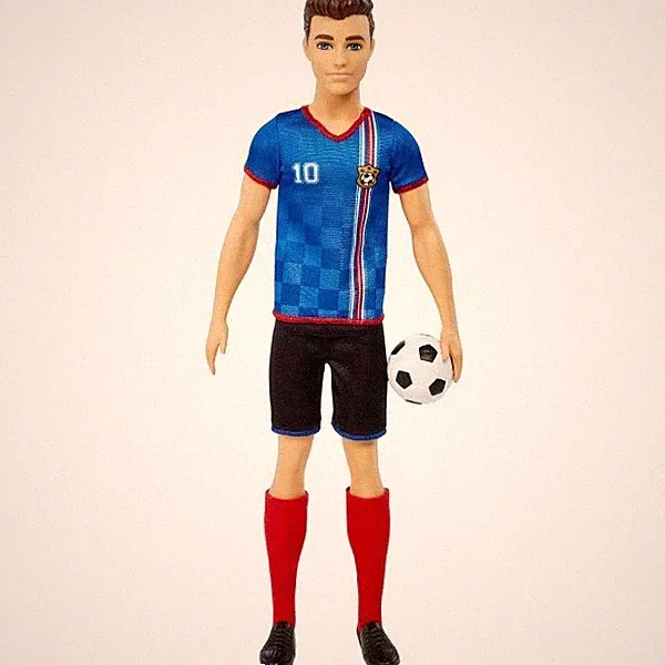 Ken Soccer Doll - Blue #10 Uniform