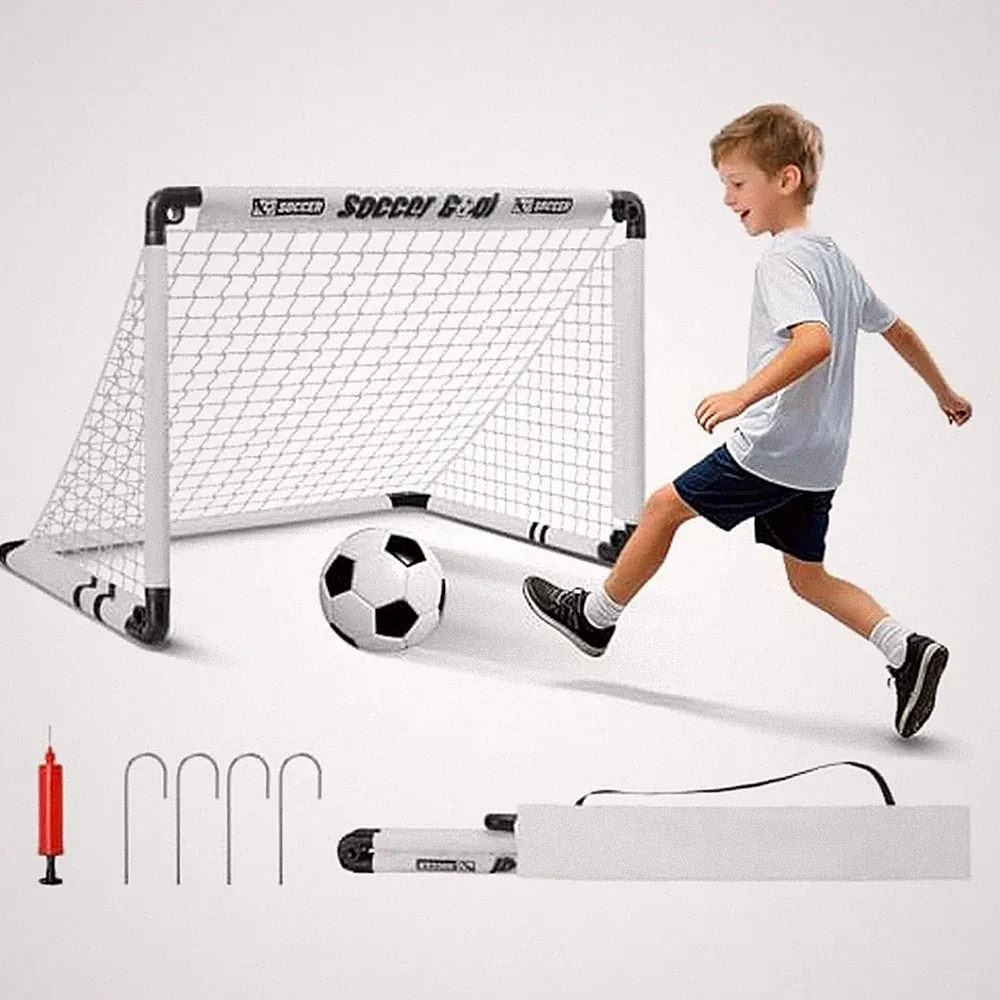 KETIEE Kids Soccer Goals for Backyard: 35" x 23" Mini Foldable Football Goals...