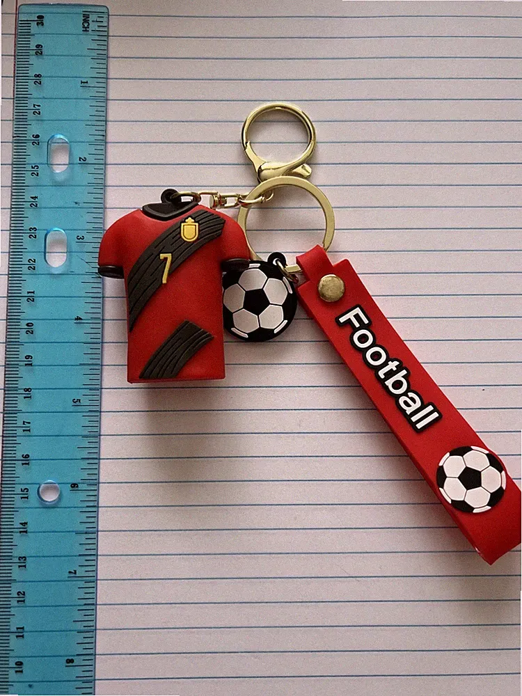 Kevin De Bruyne Soccer Jersey #7 Rubber & Metal Keychain New! Fast Shipping!