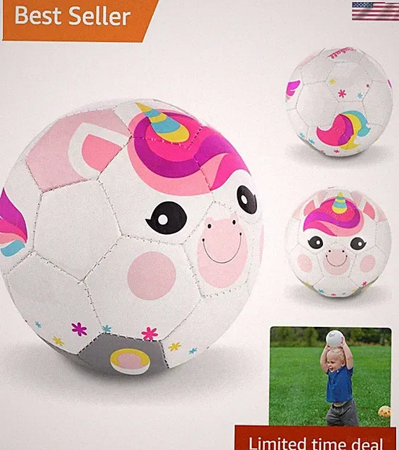 Kid and Toddler Soccer Ball - Size 1, Pump and Gift Box Included