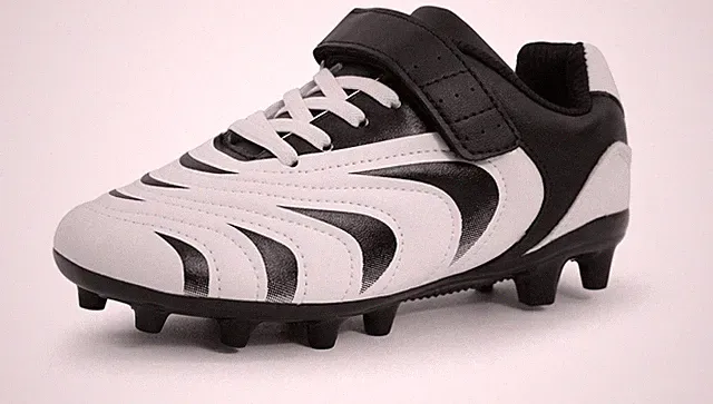Kid's FG Soccer Cleats Outdoor Indoor Comfortable Athletic Shoes Black Size 1...