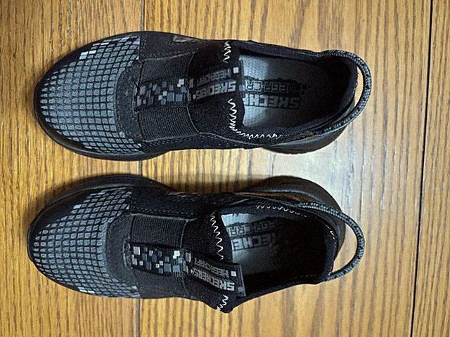 Kid’s Skechers Jon Mega Craft Little Boy’s Shoes, Black, Sz 10.5