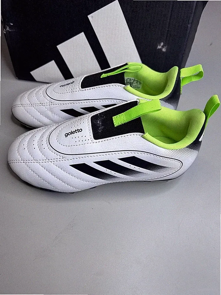 Kids adidas Kids Goletto IX Laceless Firm/Multi Ground Soccer Cleats size13k