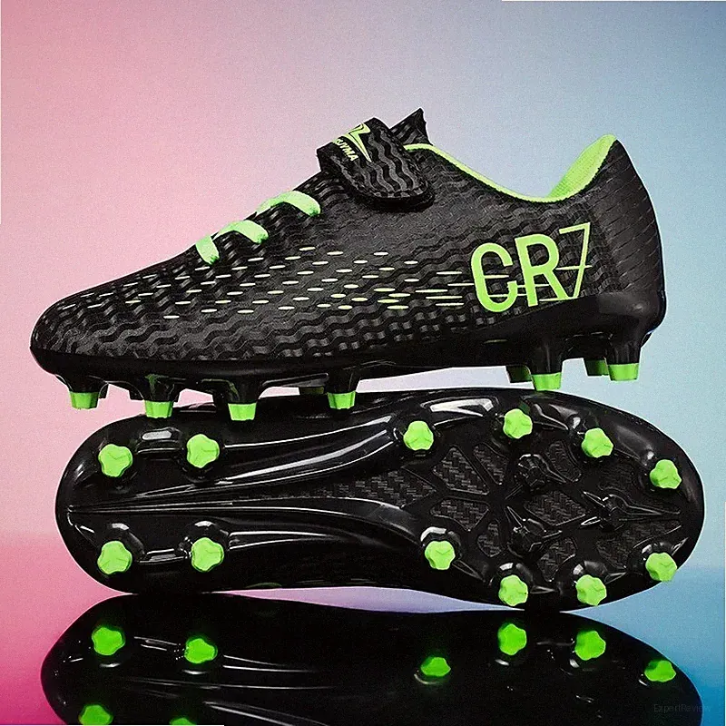 Kids CR7 Soccer Shoes Firm Ground Soccer Cleats Football Shoes