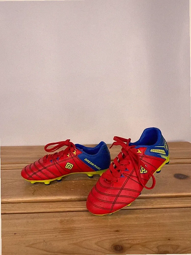 Kids Dream Pairs Soccer Cleats - Red/Blue - Size 13C / EU 31