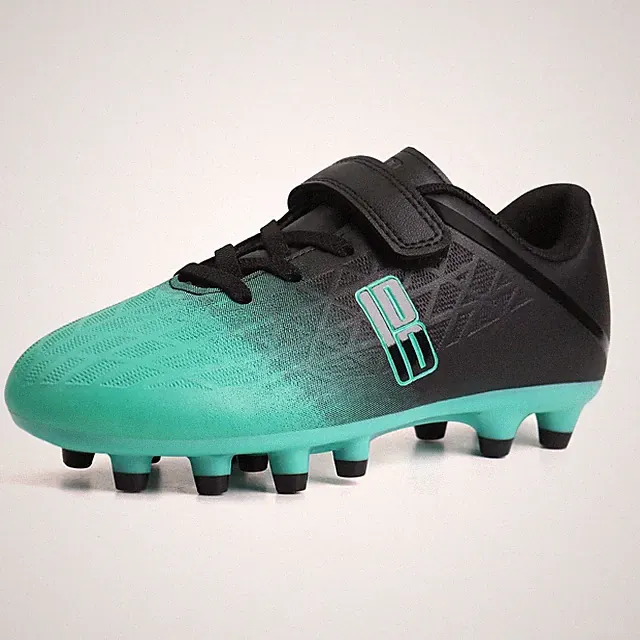 Kids Firm Ground Soccer Cleats Boys Girls Athletic Outdoor Football Shoes (9,...