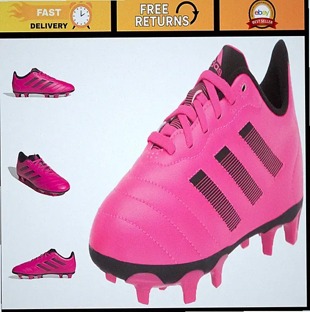 Kids Firm Ground Soccer Cleats - Unisex Goletto VII Soccer Shoes for Children