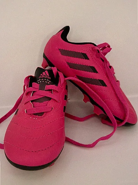 Kids Size 10K Soccer Cleats - Adidas - Hot Pink