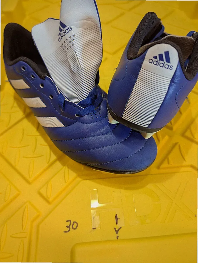 Kids Size 5.5 Blue White Adidas Goletto VIII FG J Soccer Cleats