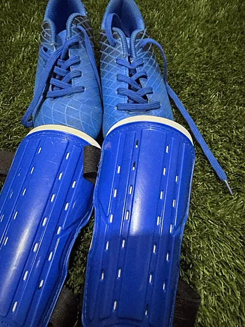 Kids Soccer Cleat and Shin Guard Set