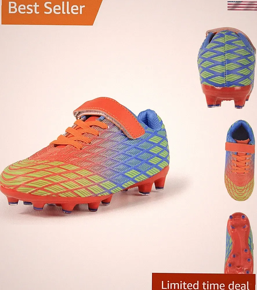 Kids Soccer Cleats Outdoor Firm Ground Athletic Shoes