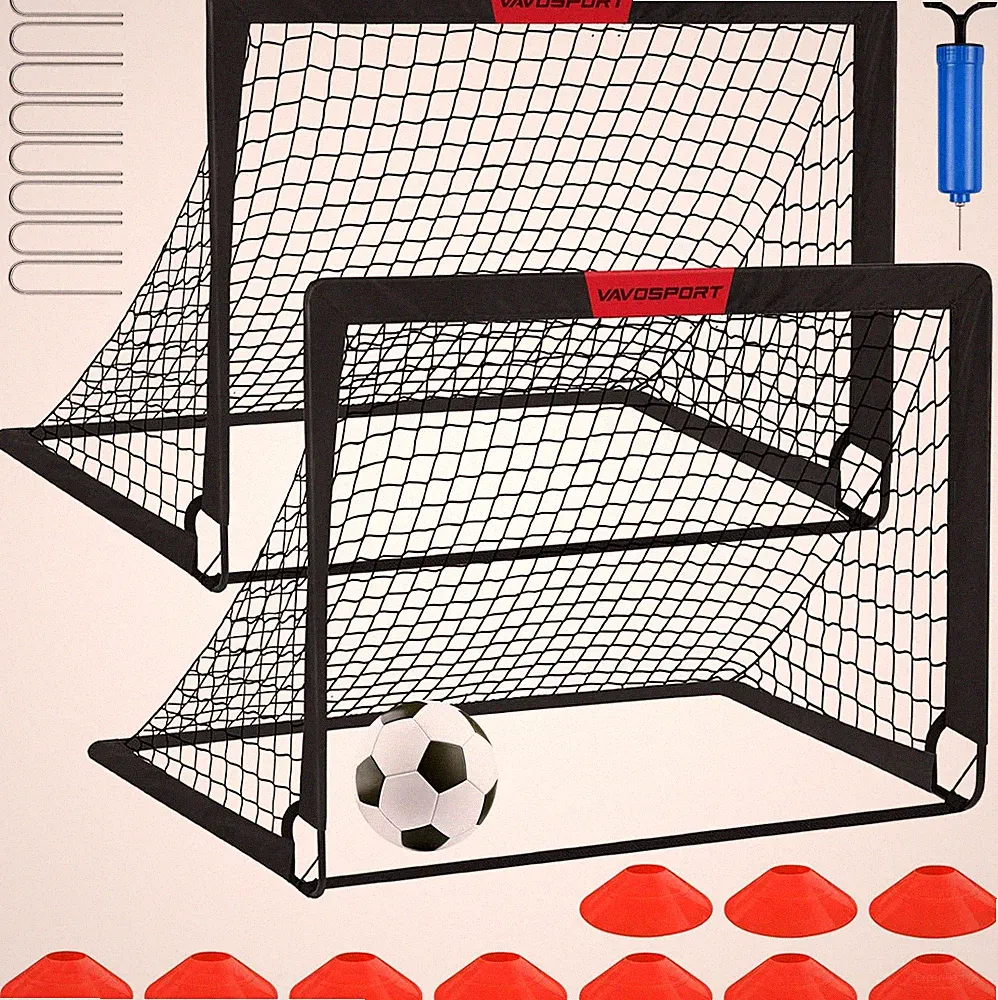 Kids Soccer Goals for Backyard Set of 2,Soccer Training Equipment | 4'X3'/5'X3'/