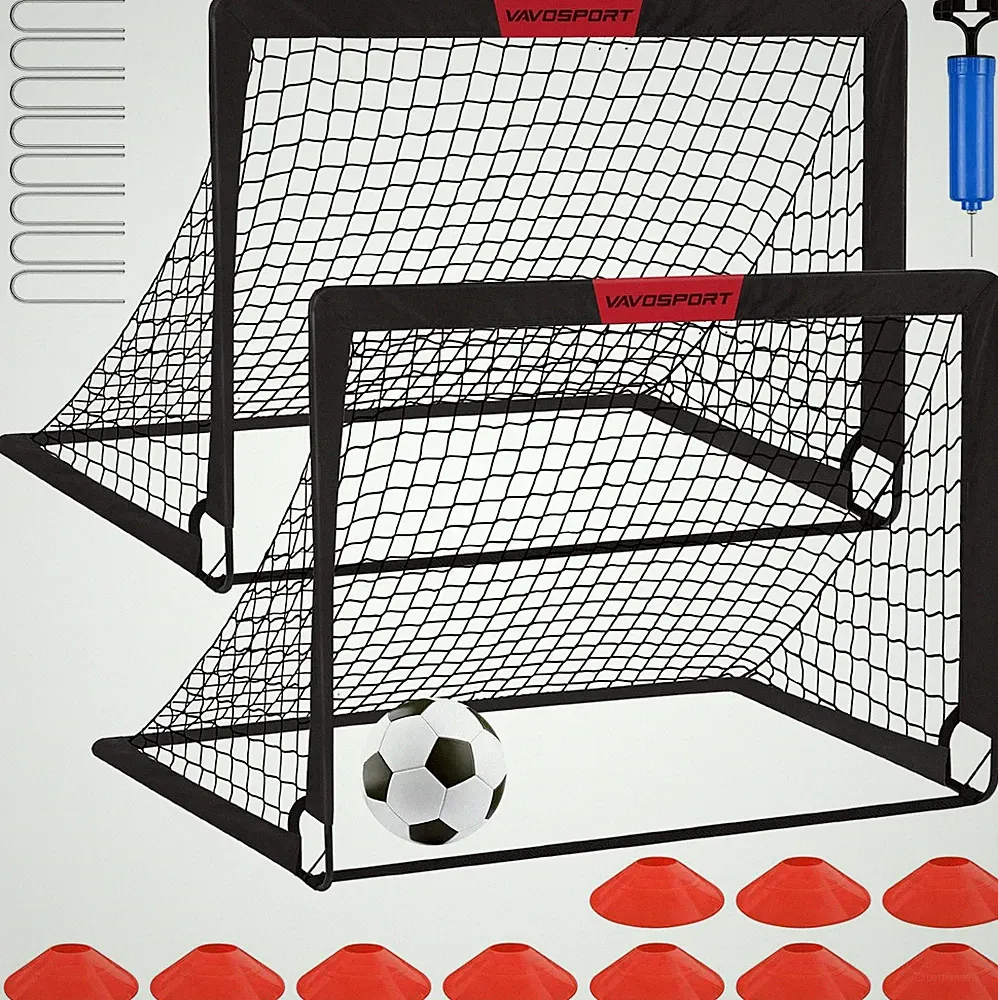 Kids Soccer Goals for Backyard Set of 2,Soccer Training Equipment