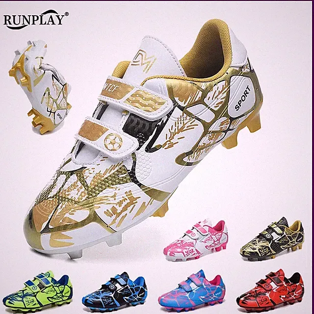 Kids Soccer Shoes FG/TF School Football Boots Boys Girls Cleats Grass.