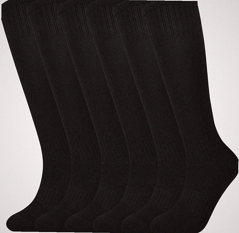 Kids Soccer Socks Boys Football Socks 6 Pairs Girls Knee High Sock Baseball Soft